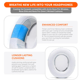 WC earpads installed on Arctis Nova Pro Wireless showing ready-to-use benefit