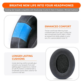 WC FreeZe installed on Skullcandy Crusher headphones for better fit