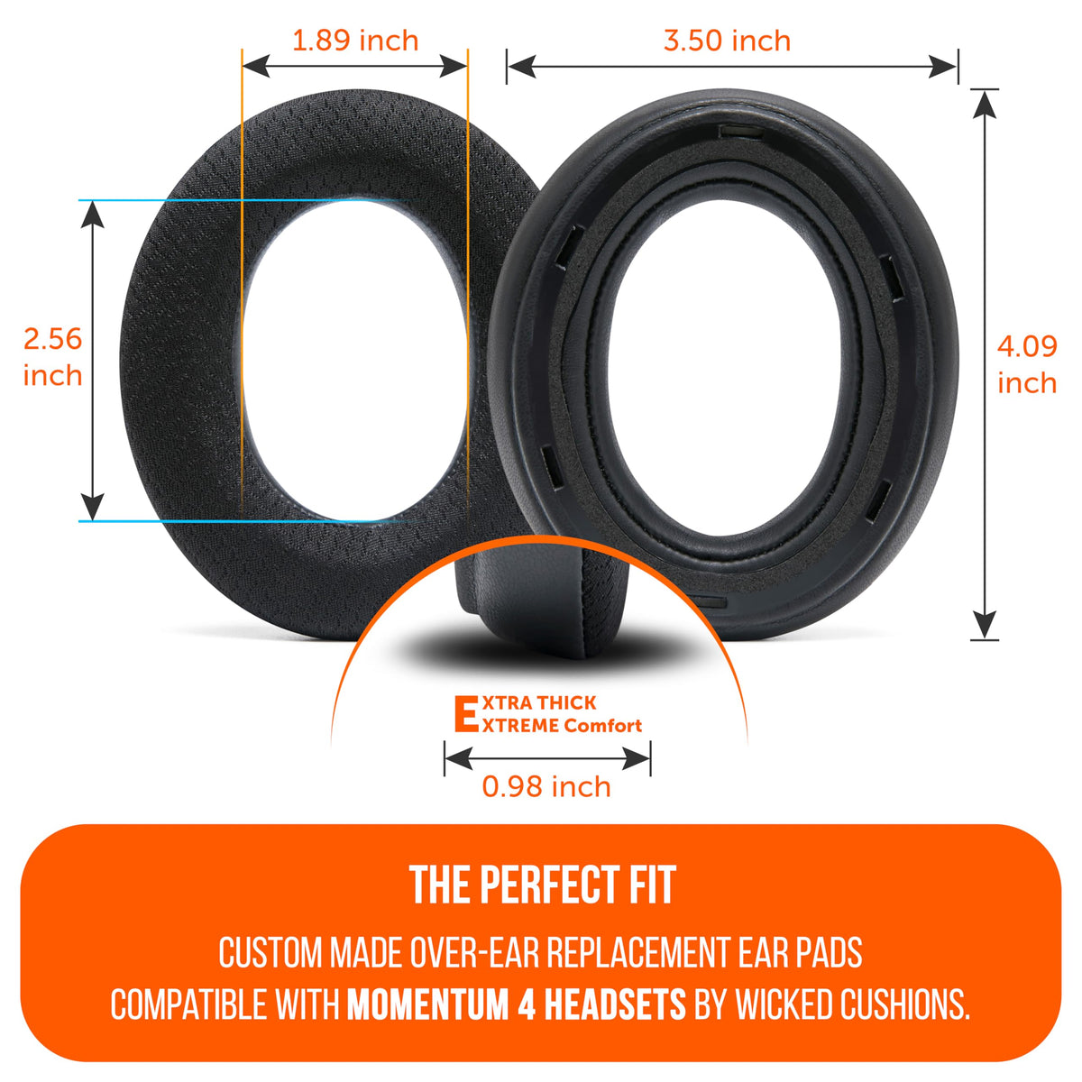 WC FreeZe Momentum 4 demonstrates compatibility fit with Sennheiser Momentum 4 Wireless