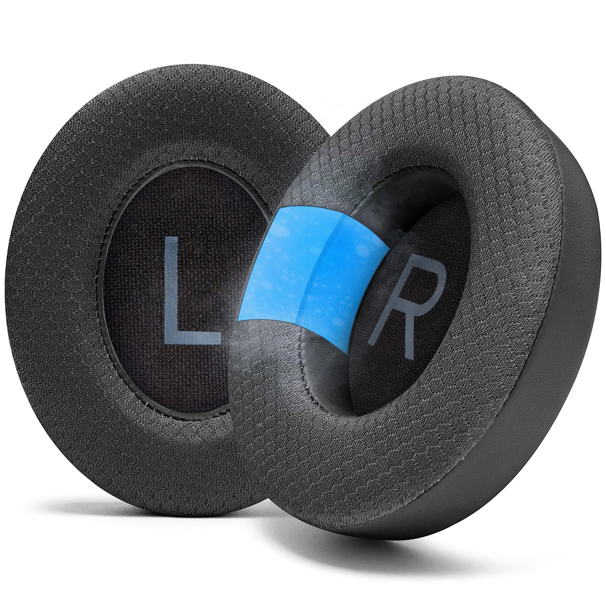 WC cooling ear pads front packaging showing product and quick-install guide benefit