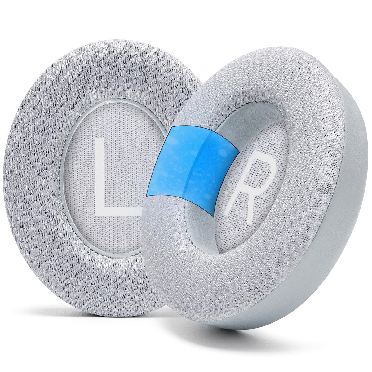 WC cooling gel ear pads front view showing silver finish and improved comfort