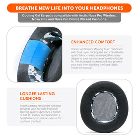 WC Freeze installed on Arctis Nova Pro headset showing improved fit and seal