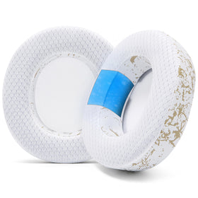 WC cooling gel earpads front packaging showing gold marble finish, comfort upgrade