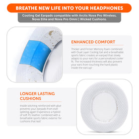 WC extra thick side profile of earpad, prevents ear contact with headset internals