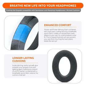 Increased padding creates room inside the ear cup for a better fit.