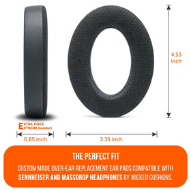 Wide compatibility with Sennheiser and Massdrop headsets.