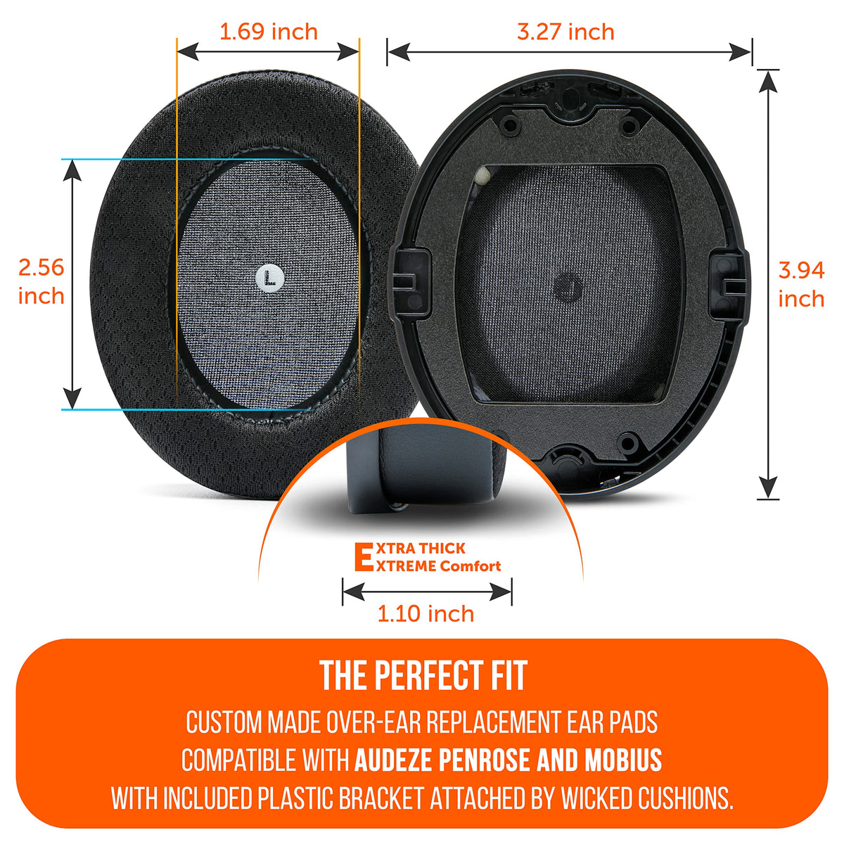 Fits Penrose X and Mobius for upgraded listening comfort and isolation