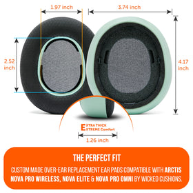 WC FreeZe profile thickness comparison showing extra ear clearance