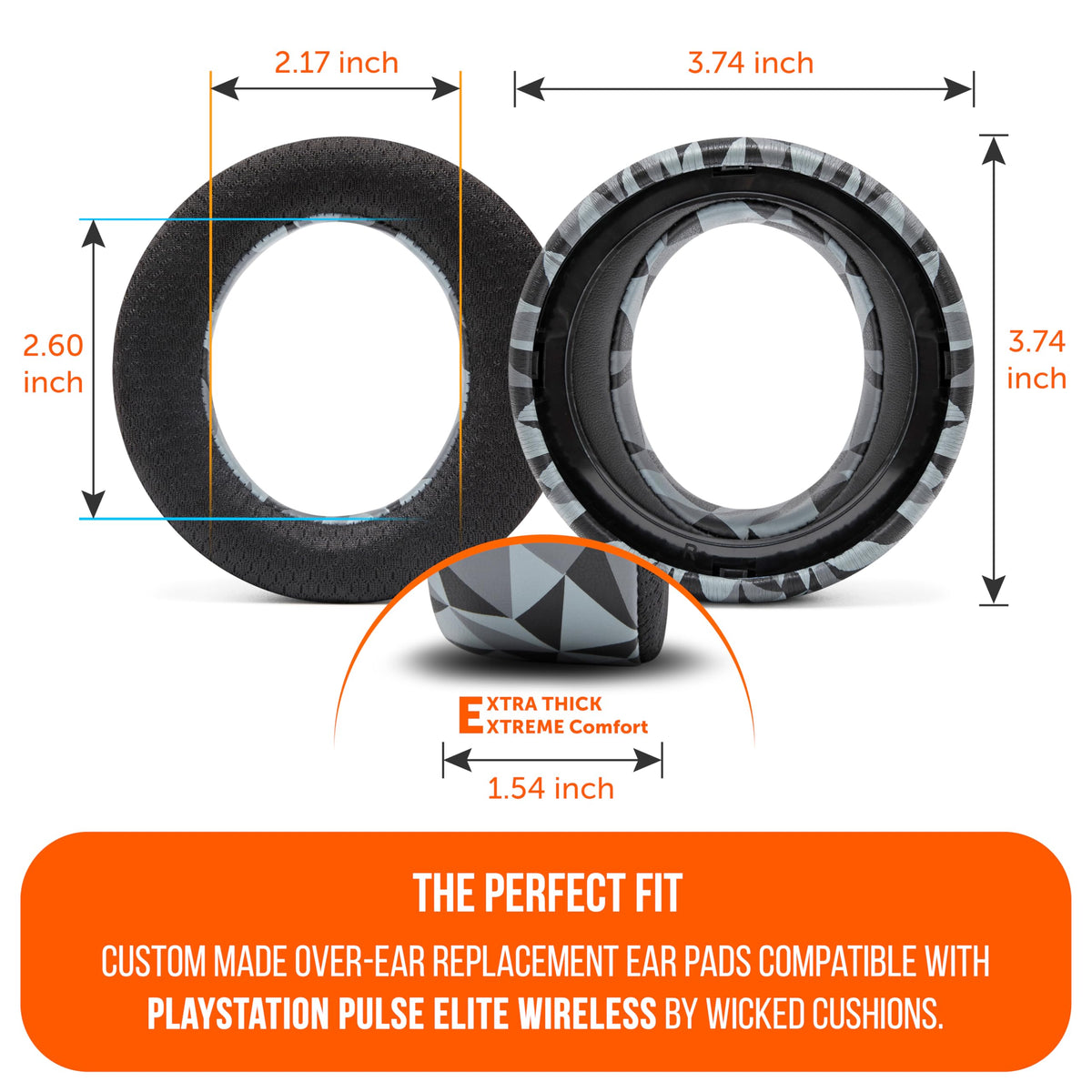 WC FreeZe Pulse Elite dual-layer cooling gel visible in the design