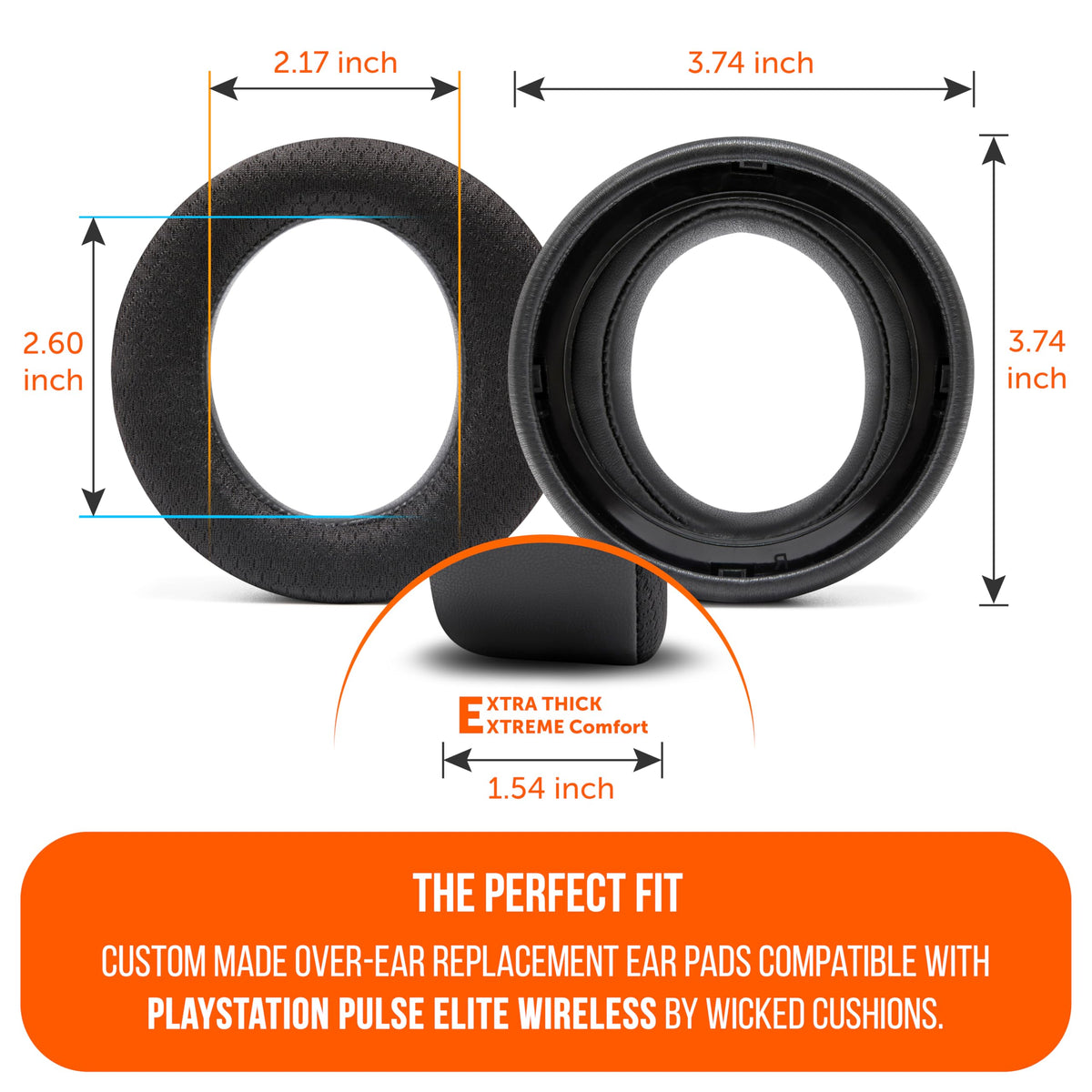 WC FreeZe Pulse Elite earpad memory foam for comfort and seal