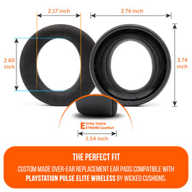WC FreeZe Pulse Elite earpad memory foam for comfort and seal