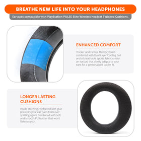 WC FreeZe Pulse Elite earpad premium sport fabric and PU leather blend