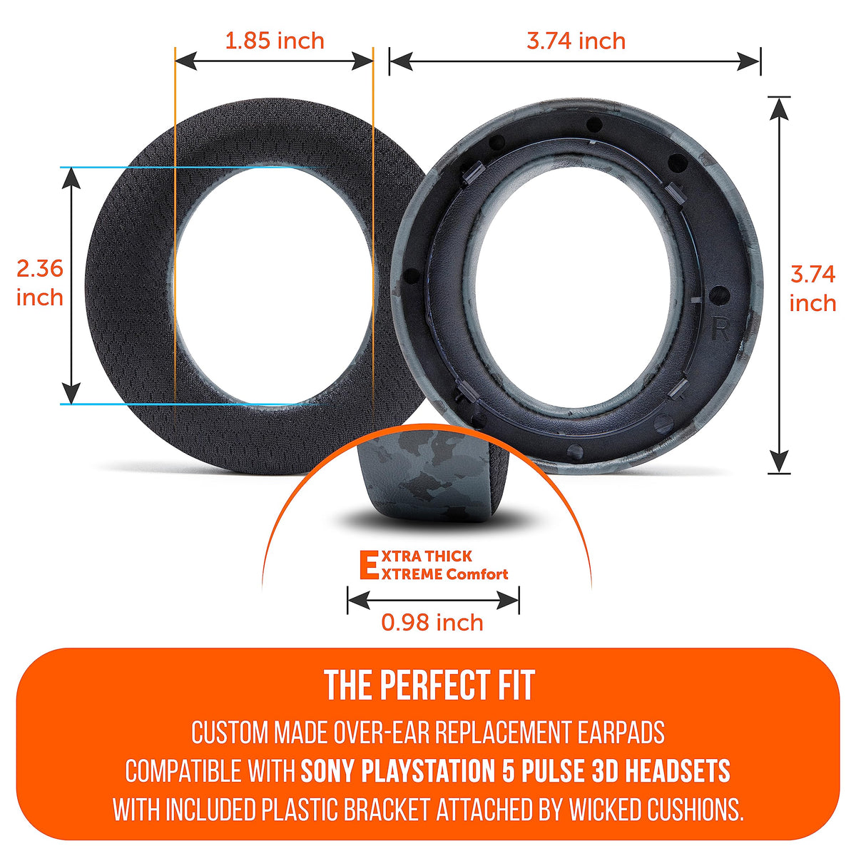 WC Freeze inner opening detail showing larger ear accommodation