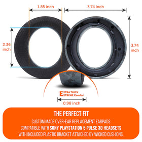 WC Freeze inner opening detail showing larger ear accommodation