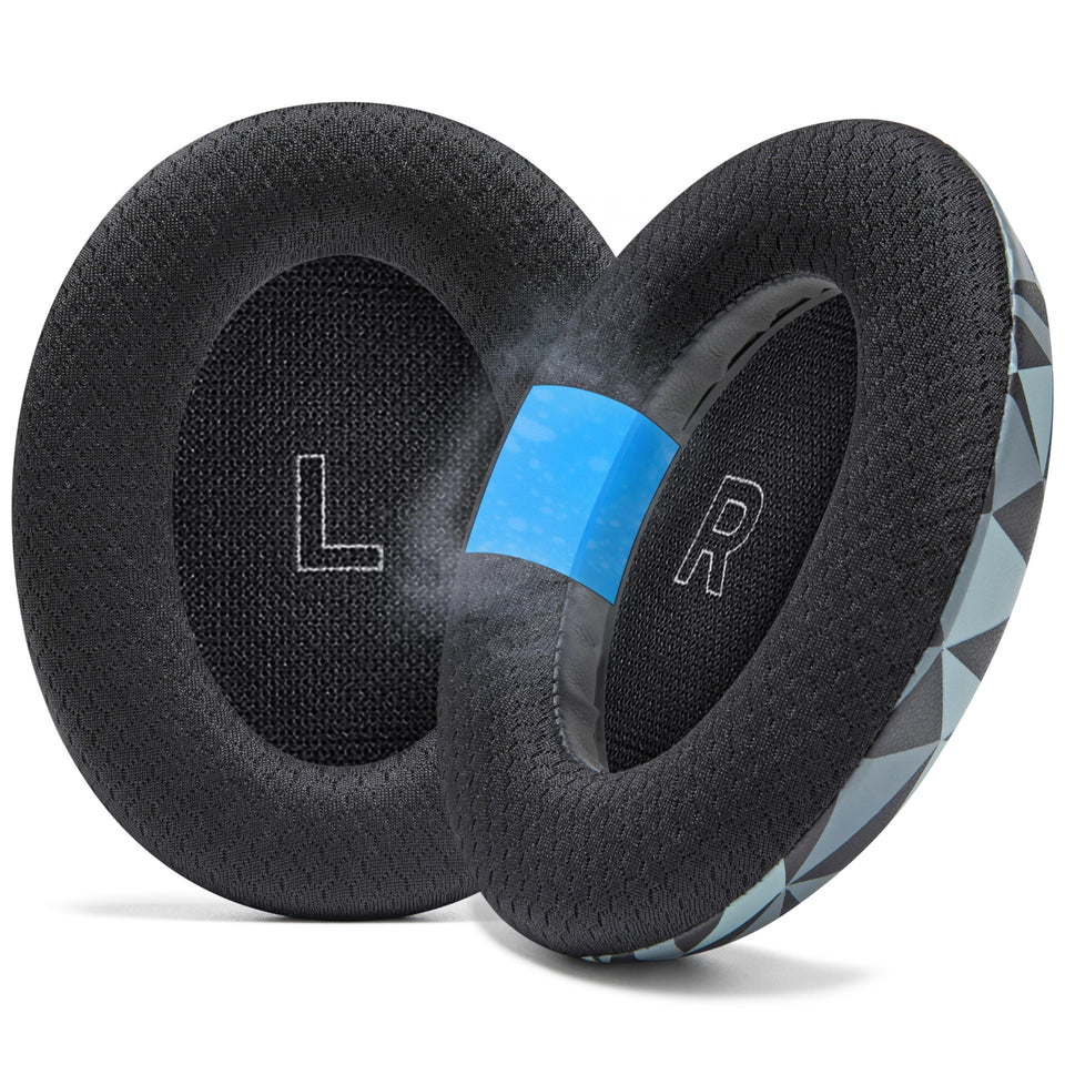 WC FreeZe front view Geo Grey showing full earpad and compatible fit