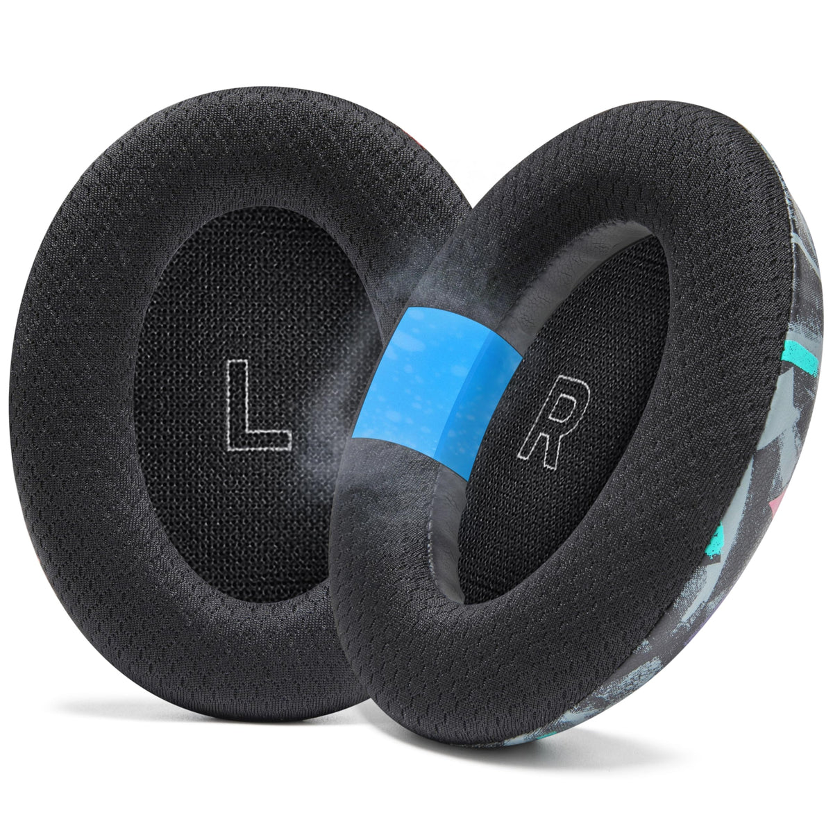 WC cooling earpad front view showing contour and improved comfort