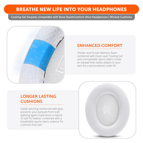 WC pads installed on Bose QuietComfort Ultra showing restored comfort