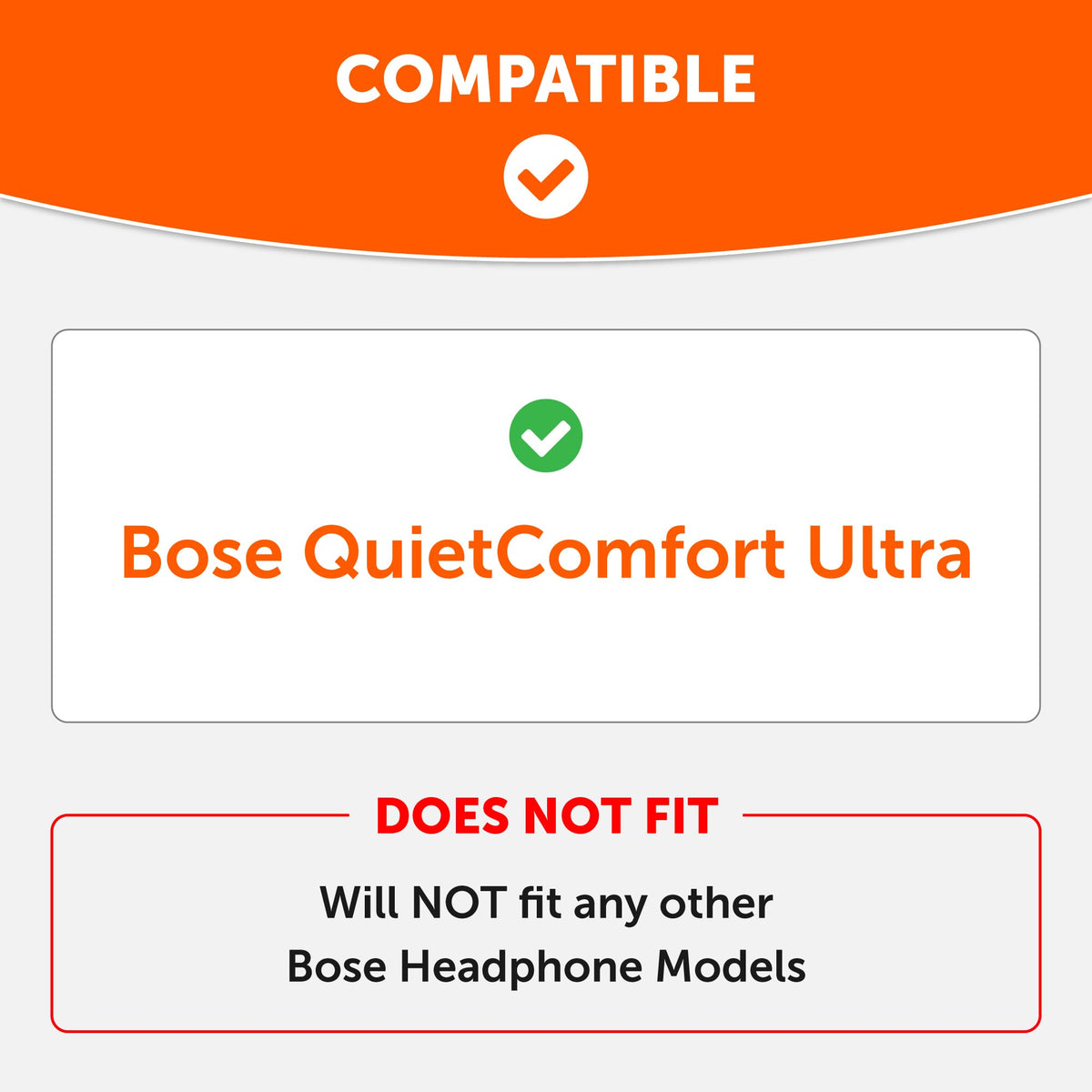 WC replacement pad mounted on headphone side profile for proper fit