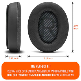 WC side profile showing extra-thick foam that restores cushion support