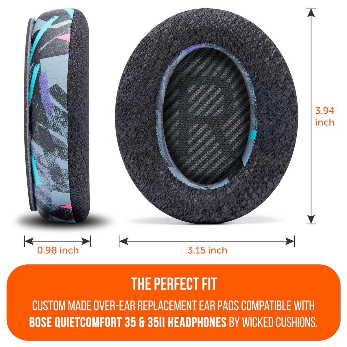WC cross-section view highlighting extra-thick cushion support