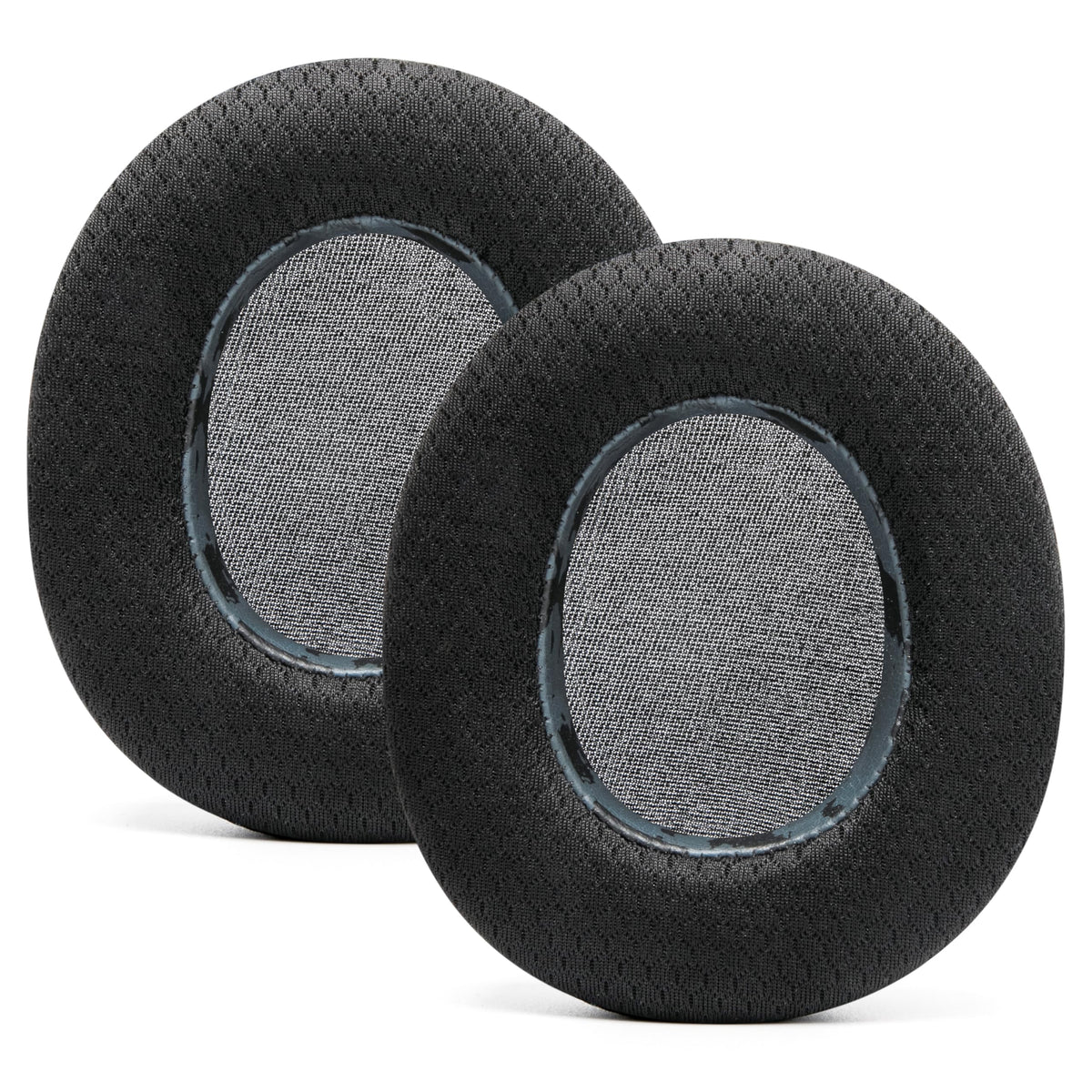 WC hand holding earpad showing size and easy-install advantage