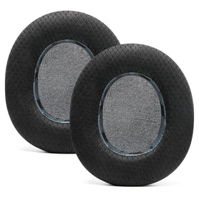 WC hand holding earpad showing size and easy-install advantage