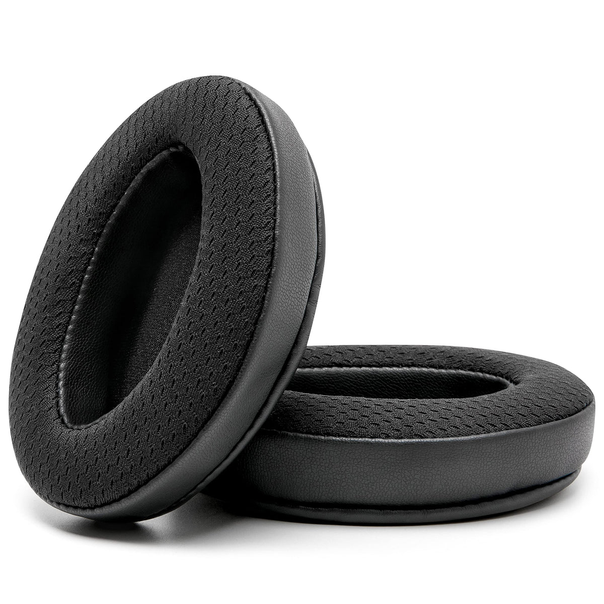 WC earpads next to ruler for size comparison to guide fit selection