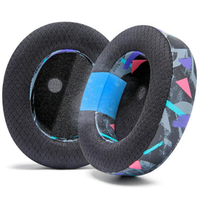 WC FreeZe front view showing 90's Black earpads and improved comfort