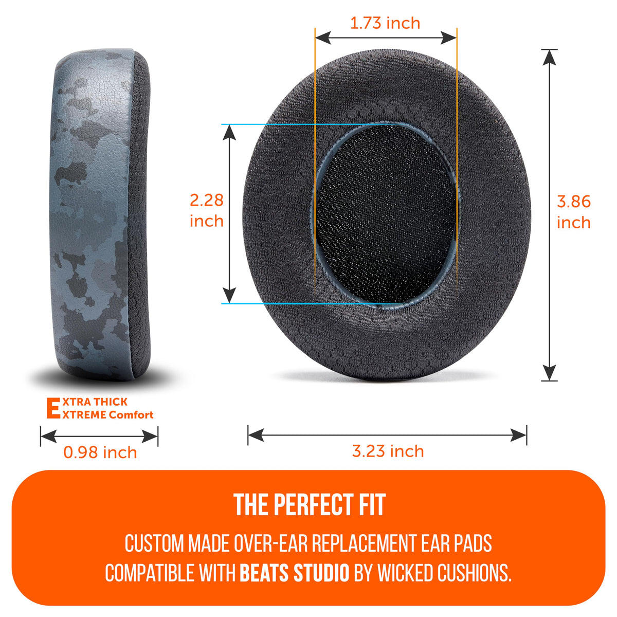 WC Freeze Studio rugged stitching detail highlights durable construction.