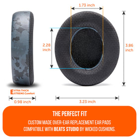 WC Freeze Studio rugged stitching detail highlights durable construction.