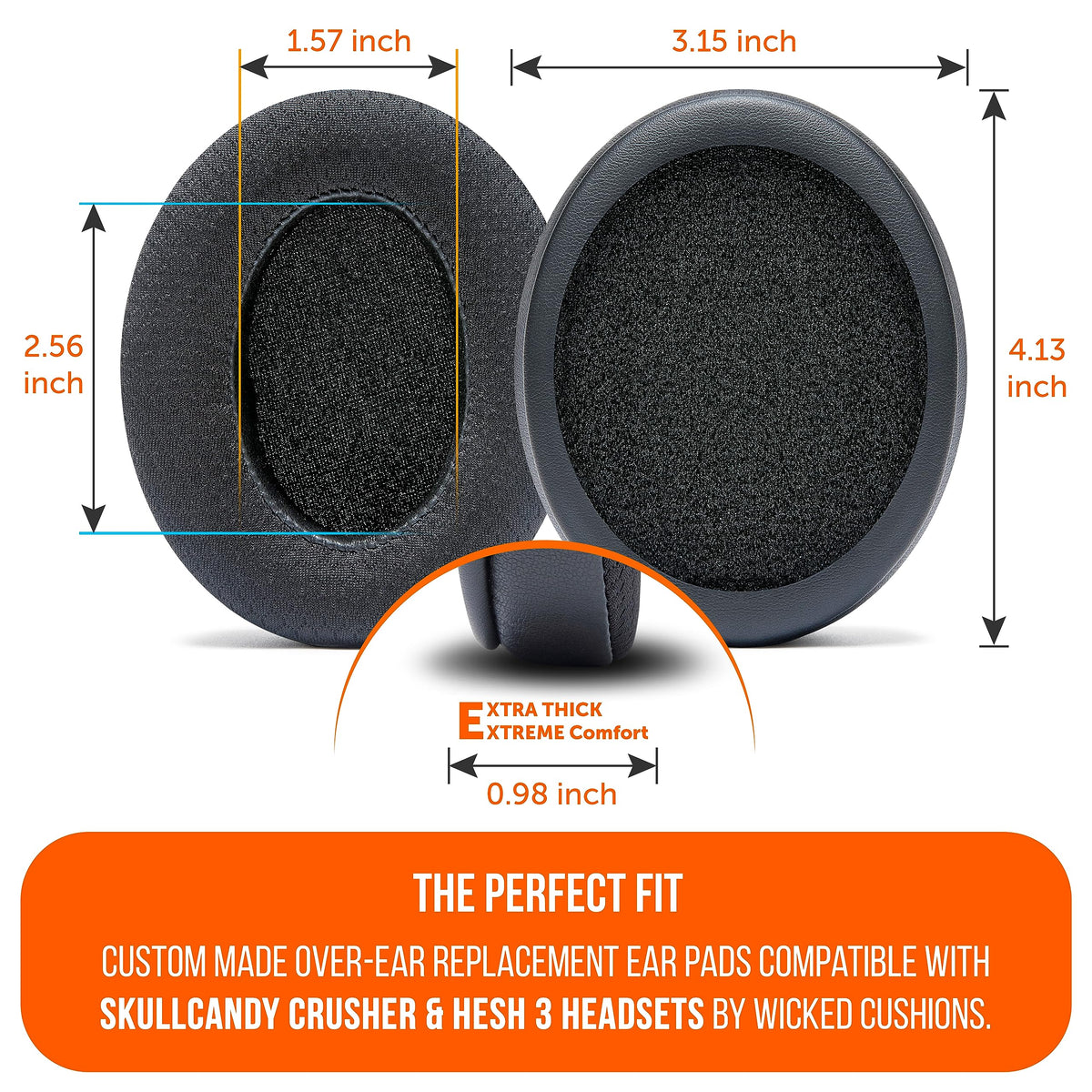 WC FreeZe thickness comparison showing fuller memory foam support