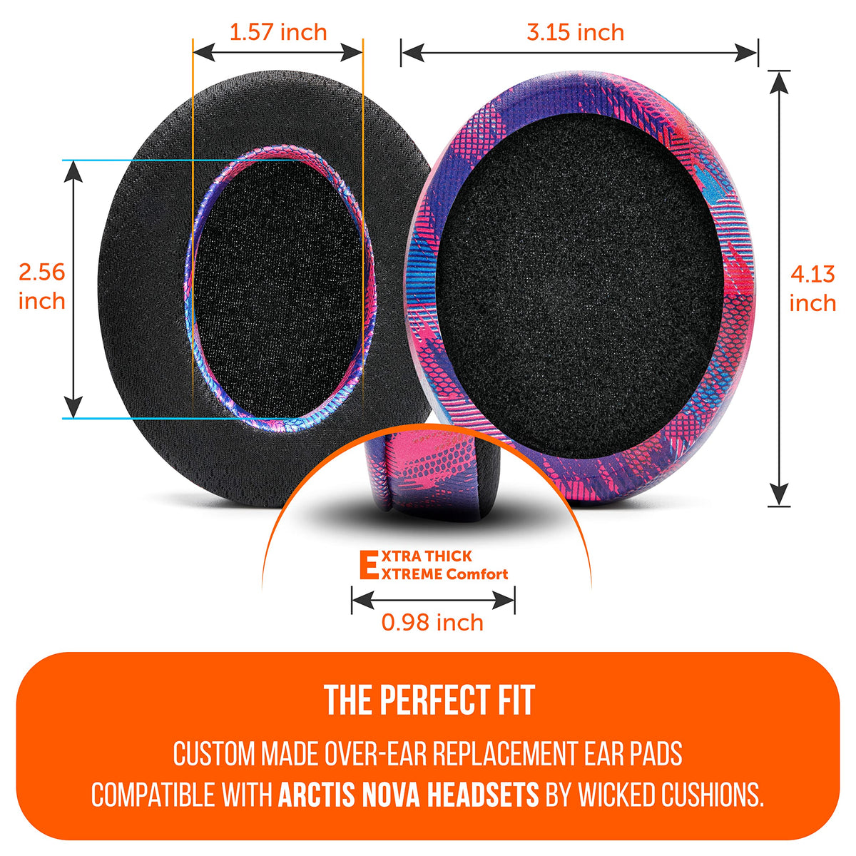 WC FreeZe pad thickness comparison illustrating denser foam and durability