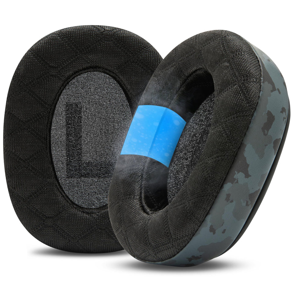 WC FreeZe V2 G Pro X angled cooling earpads on headset for marathon gaming