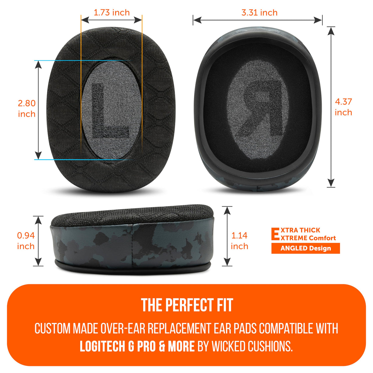 Breathable hybrid materials in WC FreeZe V2 earpads for comfort