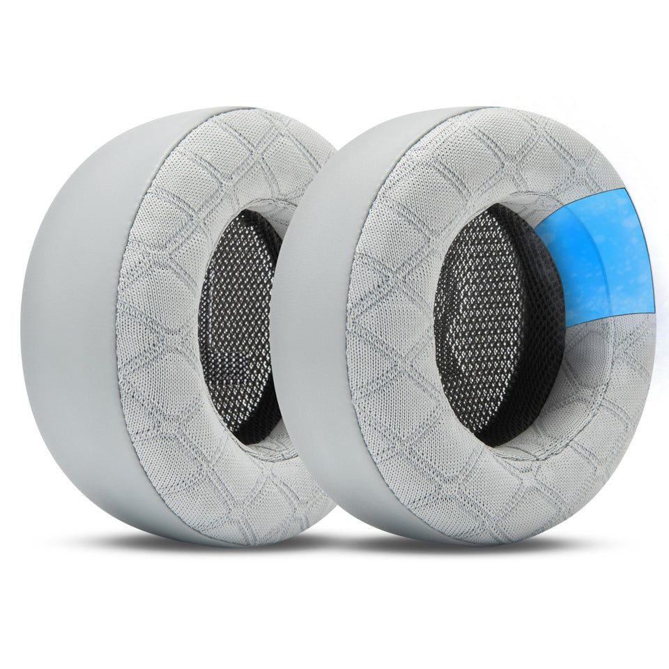 WC Freeze V2 Virtuoso Max earpads close-up showing cooling fabric for extended comfort
