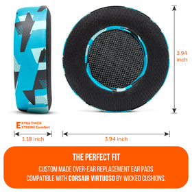 WC Freeze Virtuoso earpads designed for Corsair Virtuoso models