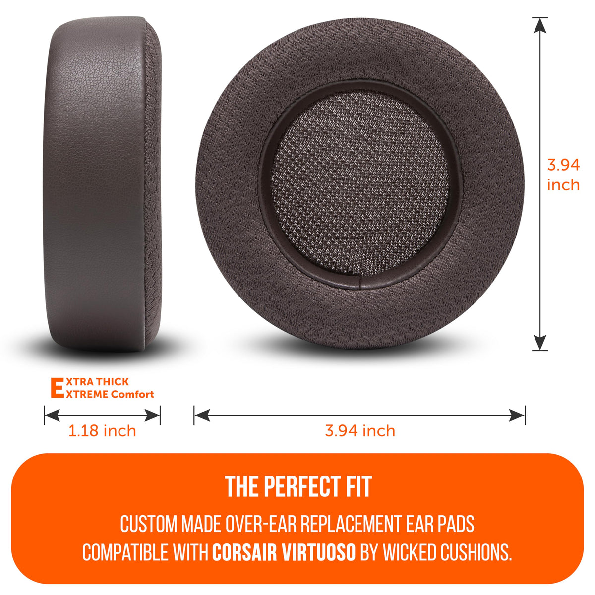 WC FreeZe installed on Corsair Virtuoso headset for secure fit and sound
