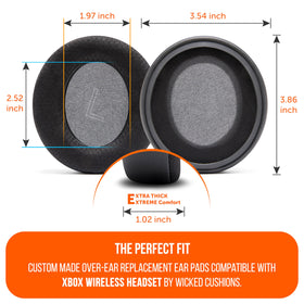 WC FreeZe Xbox Wireless memory foam earpads improve fit and seal for immersive audio