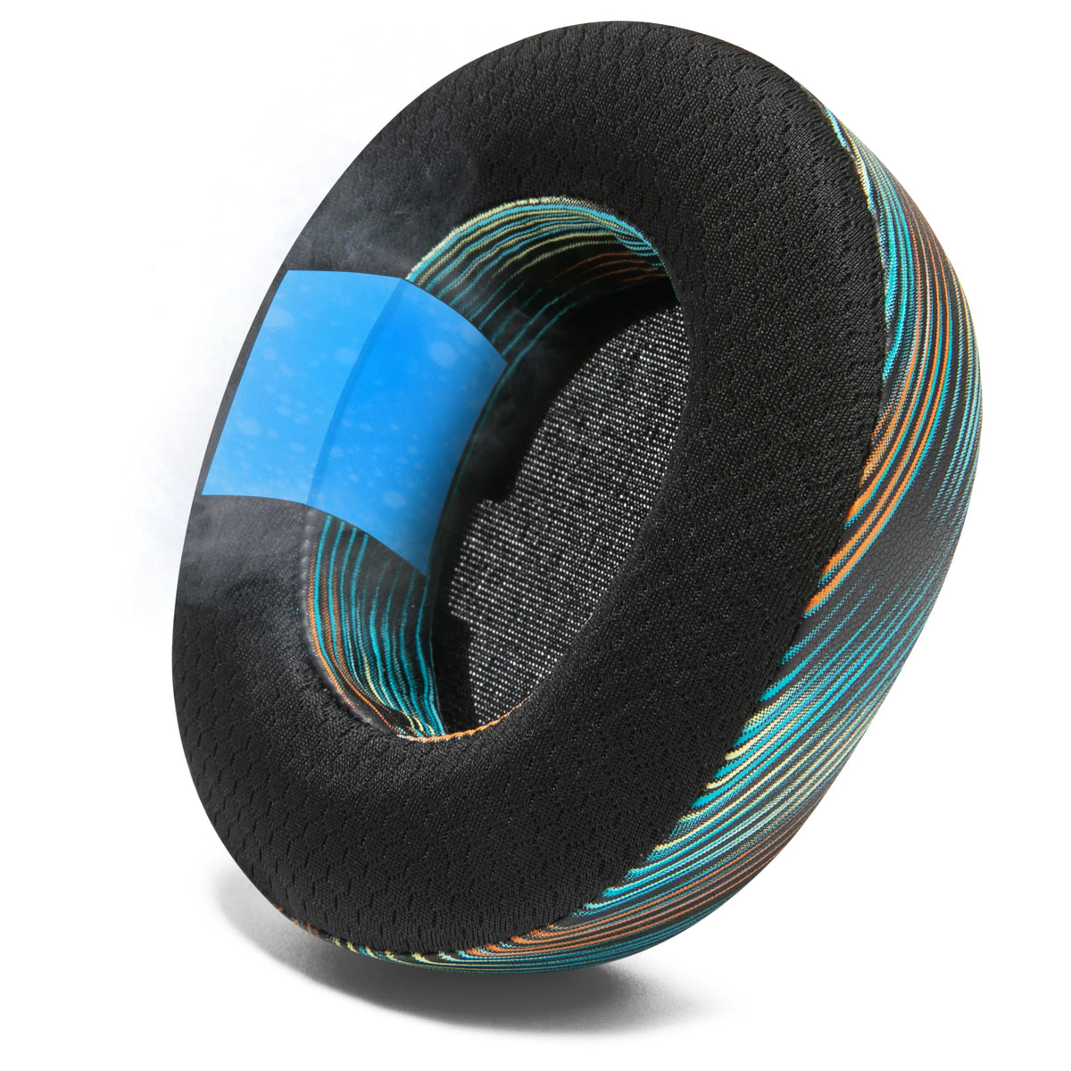 WC headband demonstrated in use reducing sweat and slippage