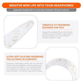 WC HeadbandZ comfort design adapts to head shape for lasting comfort.