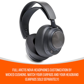 WC HeadbandZ Arctis Nova coordinated earpad design for cohesive look