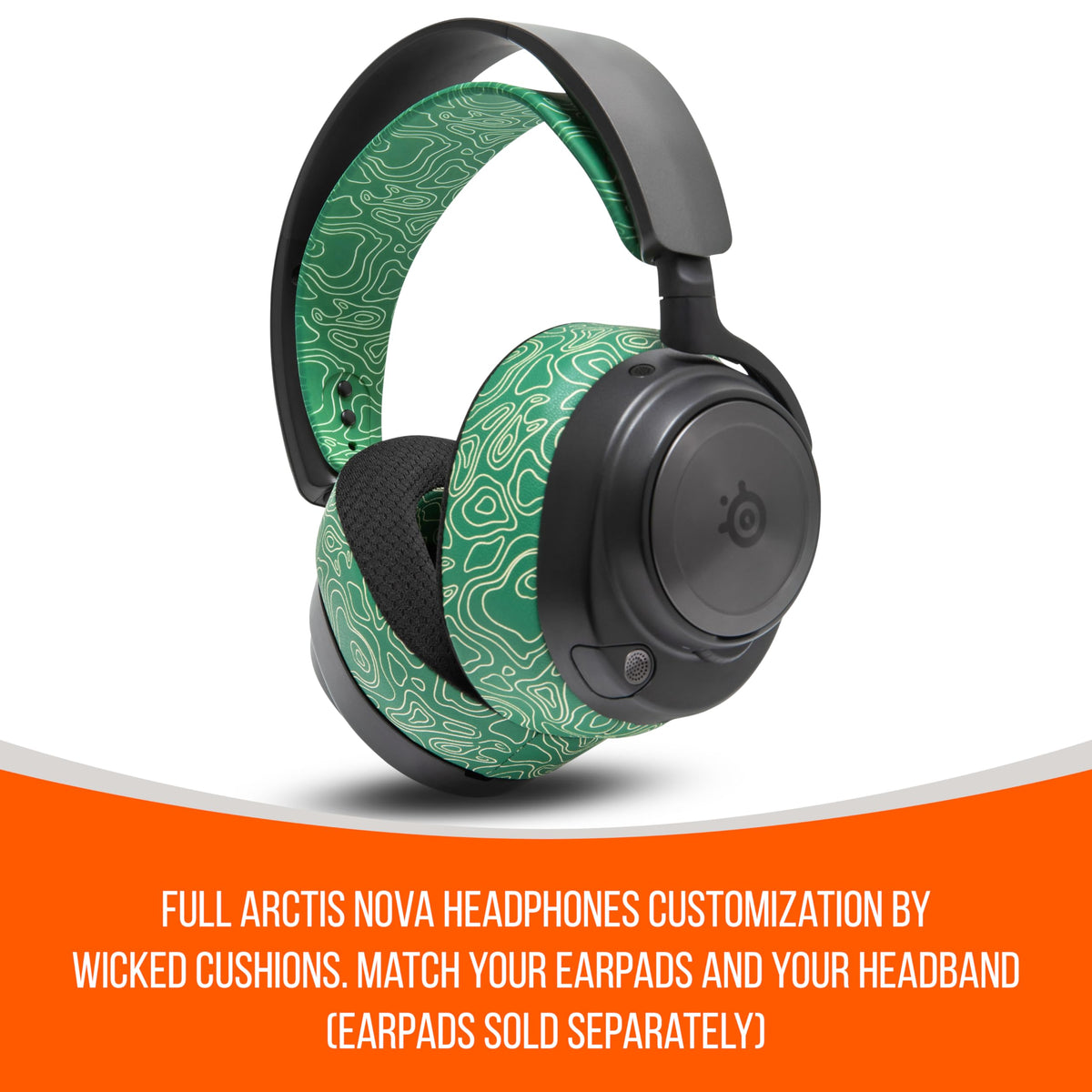 WC HeadbandZ Arctis Nova durable attachment points for secure mounting.