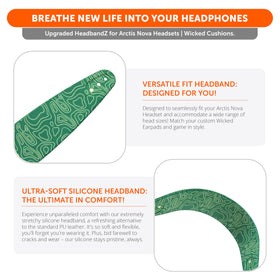 WC HeadbandZ Arctis Nova easy tool-free installation.