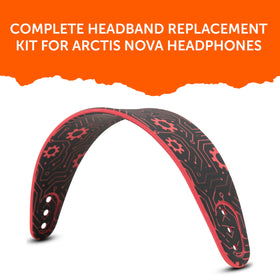 WC HeadbandZ Arctis Nova close-up of flexible material for extended wear