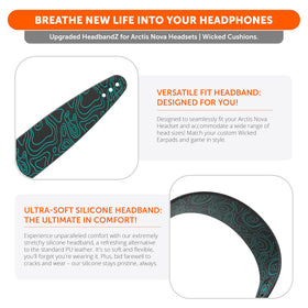 WC HeadbandZ Arctis Nova durable attachment points—secure connection for long-lasting use.