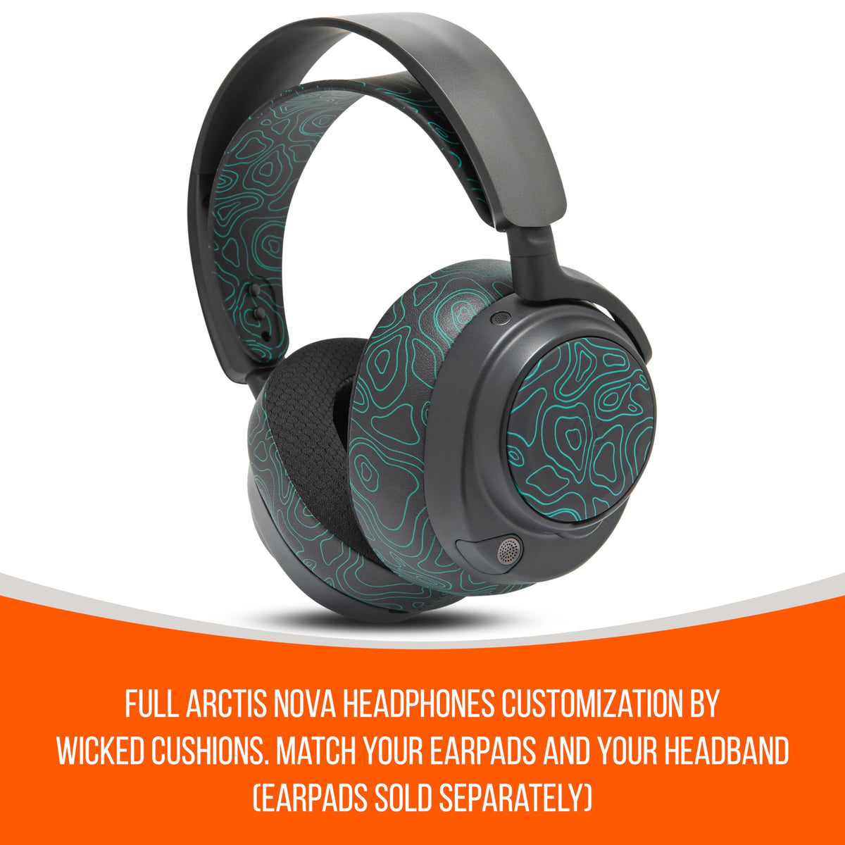 WC HeadbandZ Arctis Nova coordinated earpads—stylish and unified headset look.