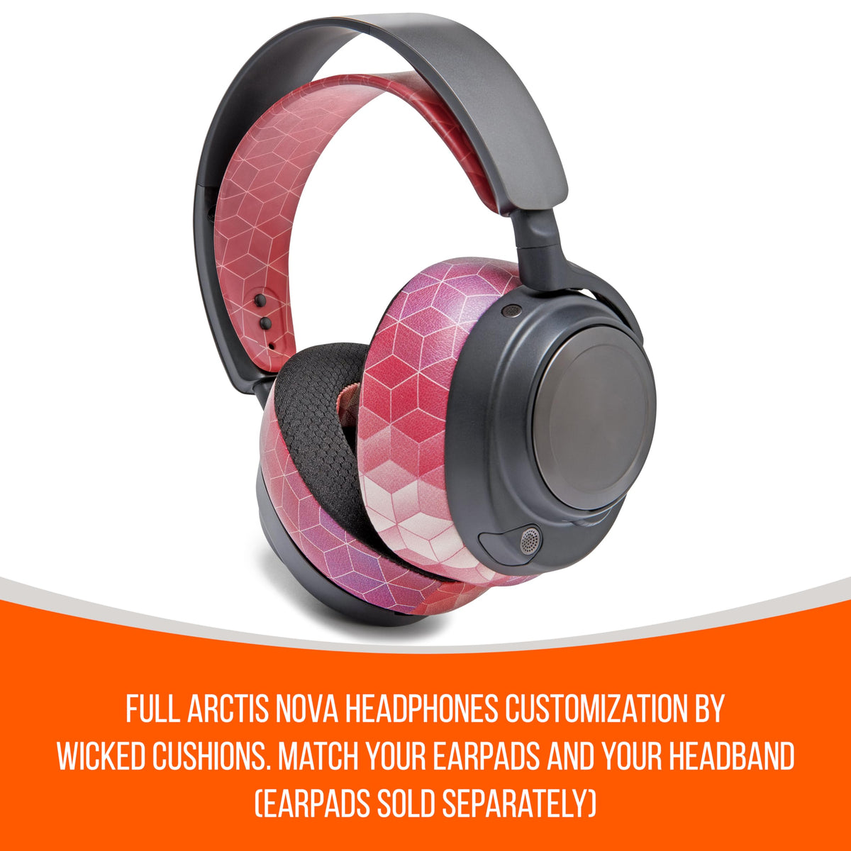 WC HeadbandZ Arctis Nova headband fits securely on headset
