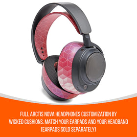 WC HeadbandZ Arctis Nova headband fits securely on headset