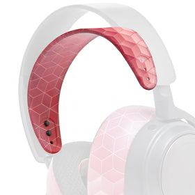WC HeadbandZ Arctis Nova Hex Red close-up highlights flexible silicone for comfort