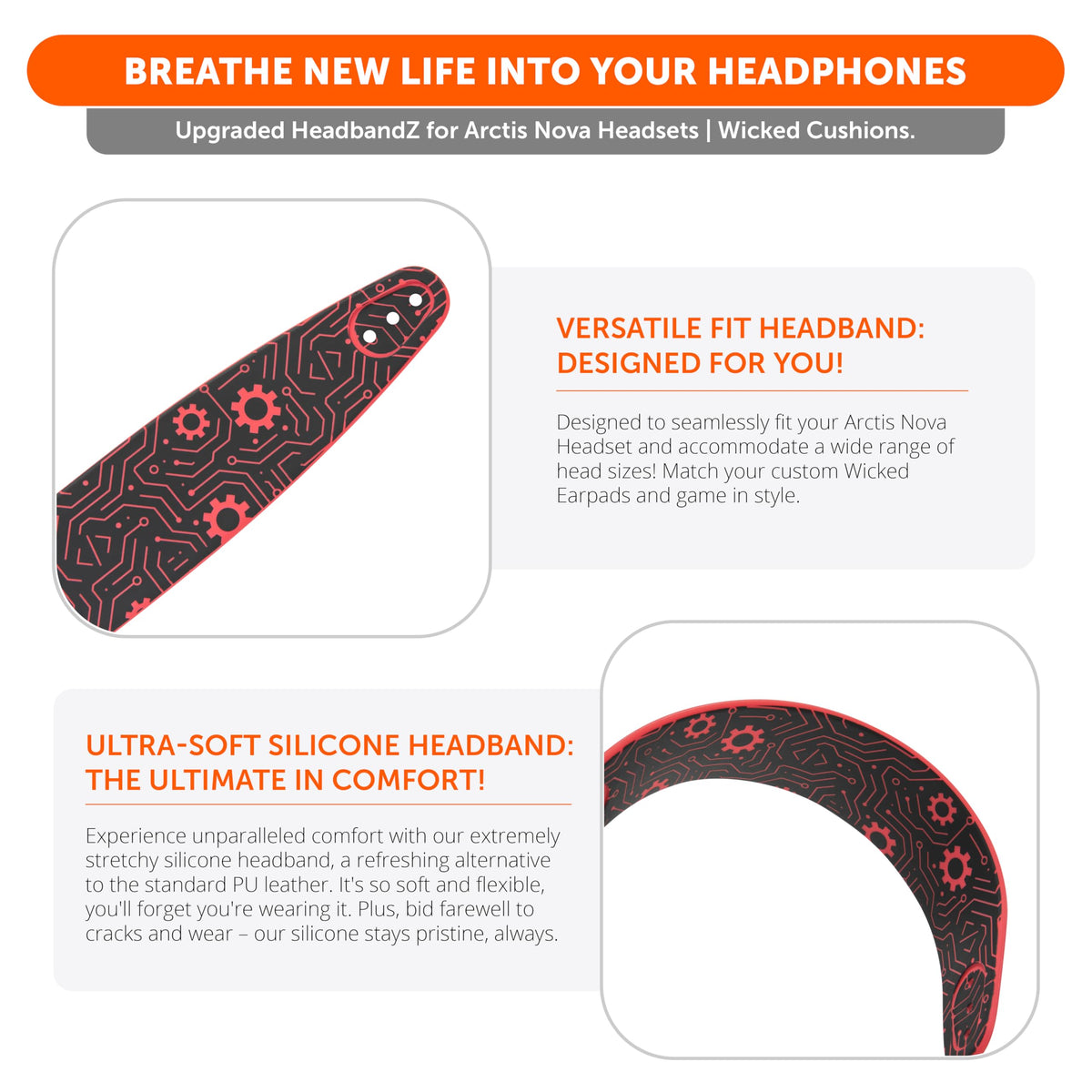 WC HeadbandZ Arctis Nova installation guide steps for quick replacement